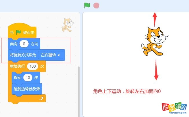 scratch通过面向让角色上下移动 scratch通过面向让角色上下移动
