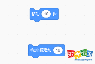 scratch x坐标增加10