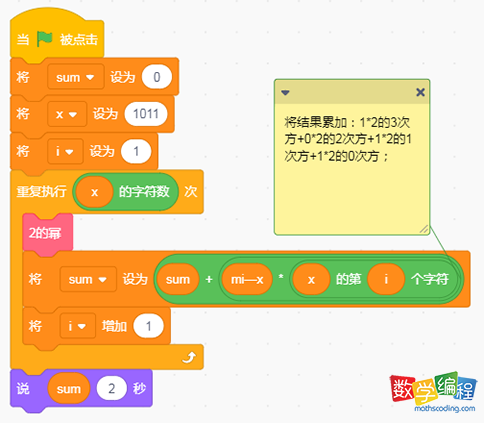 scratch二进制转十进制程序代码 scratch二进制转十进制程序代码