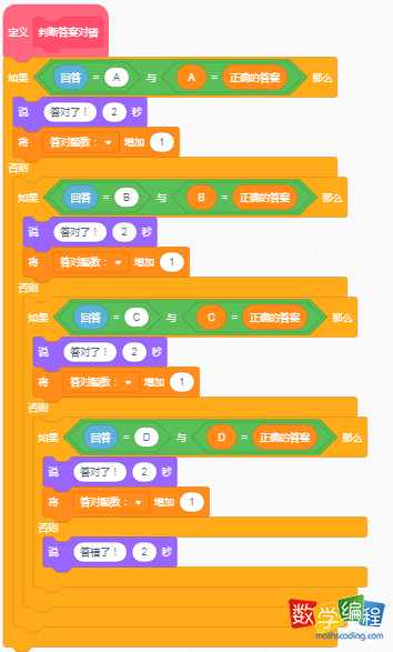 判断作出答案的对错积木 判断作出答案的对错积木