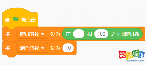scratch猜数字游戏编程变量的初始化 scratch猜数字游戏编程变量的初始化