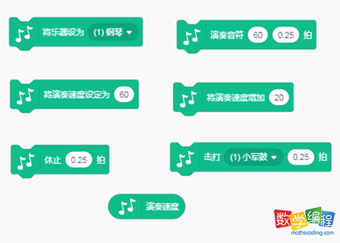 音乐类积木指令