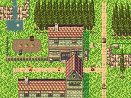 RPG 城镇像素素材资源