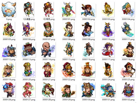 2D卡牌游戏召唤那三国素材