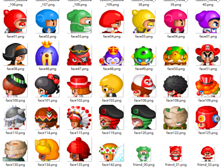 2D休闲游戏泡泡堂素材