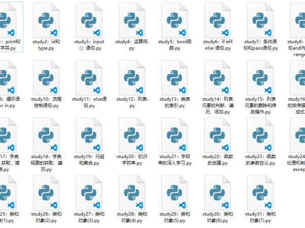 Python基础学习笔记，练完你就懂了