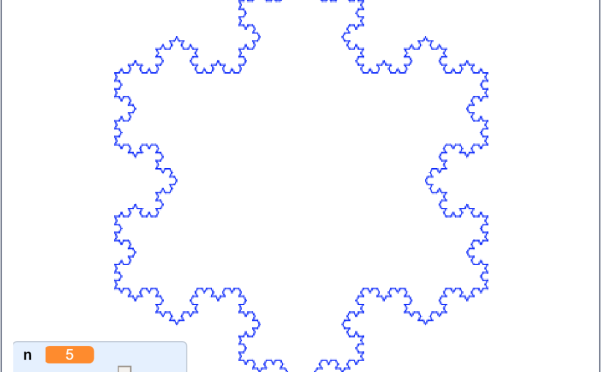 趣学妙用Scratch编程41 进阶篇（十一） 绘制科赫雪花