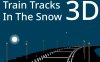 雪地里的火车轨道 3d
