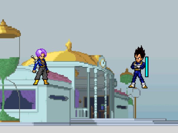 特兰克斯和贝吉塔训练测试