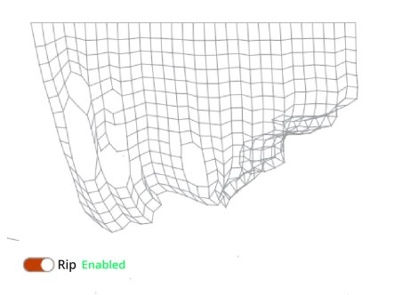 3D可撕裂布料模拟