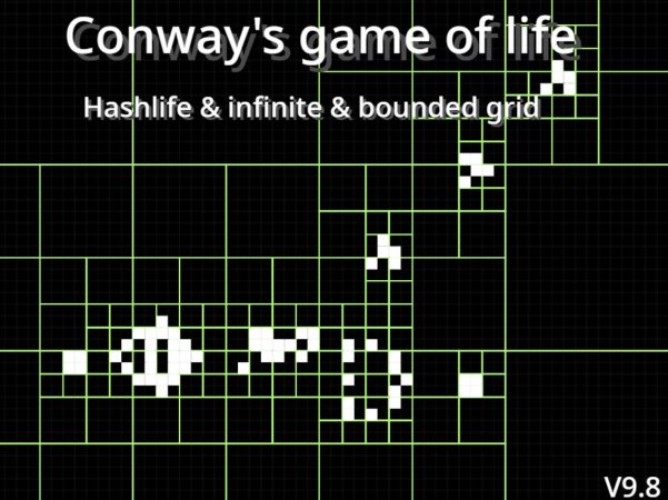 康威生命游戏 V9.8 [包含 Hashlife]